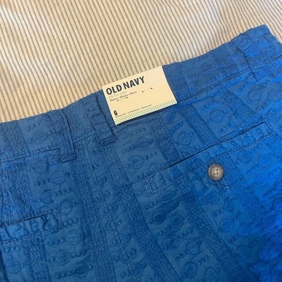 NWT Old Navy Embroidered Blue Shorts Size 6 - Picture 7 of 7